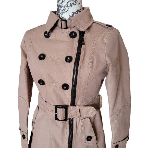 Soia & Kyo belted trenchcoat size small - Picture 2 of 16